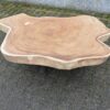 Suar boomstam schijf salontafel doorsnede 150 cm - Afbeelding 6