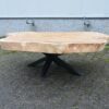 Suar boomstam schijf salontafel doorsnede 150 cm - Afbeelding 3