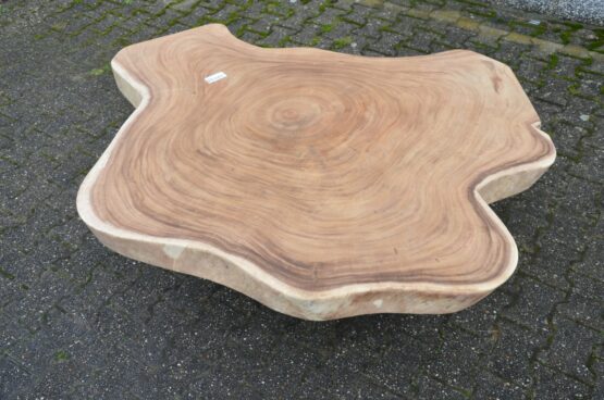 Suar boomstam schijf salontafel doorsnede 150 cm
